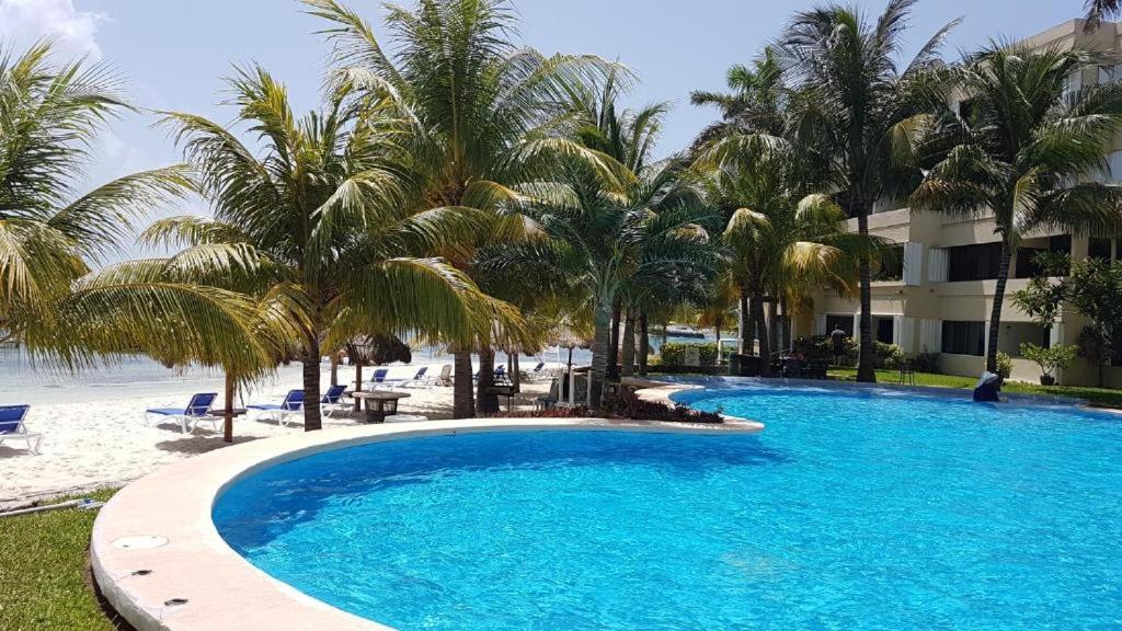 Amazing Ocean Front. 418 Apartment Cancun Bagian luar foto